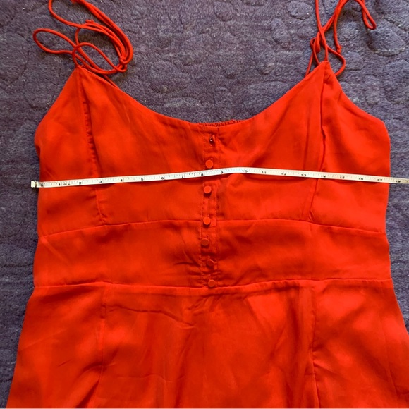 Abercrombie Tie-Strap Corset Midi Dress Size XLP New With Tags - Picture 3 of 6